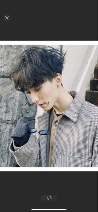 ショート パーマ メンズ knot by belle所属・野田 尚Jr.スタイリストのヘアスタイル