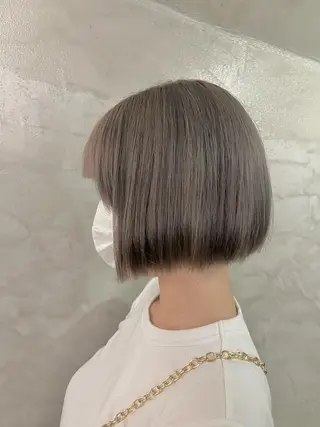 ミディアム カラー FUJINO RYOのヘアスタイル