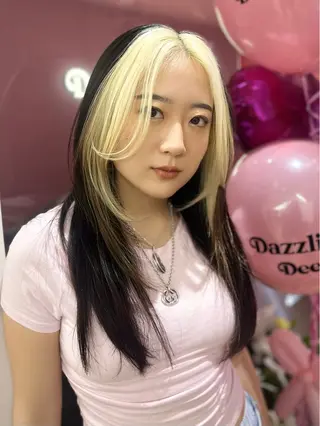 セミロング ブリーチカラー 特化/MAHIROのヘアスタイル