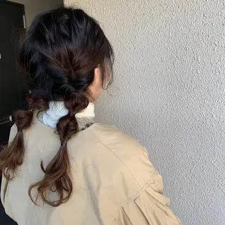 セミロング ヘアアレンジ chouette/ 根本優希のヘアスタイル