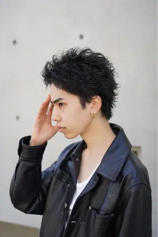 ショート パーマ メンズ 松下 友希 【fifth】のヘアスタイル