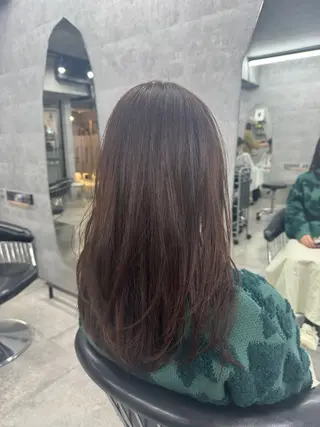 ロング カラー あなたのお悩み改善" You"💚❤️💛のヘアスタイル