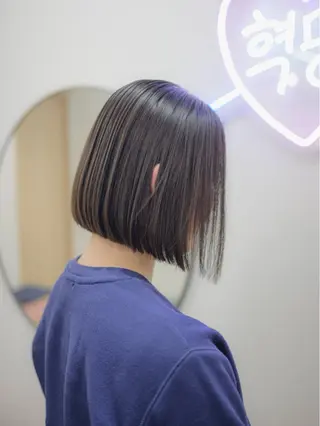 ショート ショート/ボブ ハイトーン❤️原航平のヘアスタイル