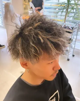 ショート カラー パーマ メンズ ✨髪のソムリエ✨ 岩川和生のヘアスタイル