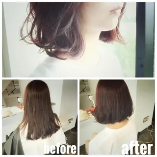 ミディアム カラー BOB🌟ハイトーン /ブリーチ/TAKUのヘアスタイル