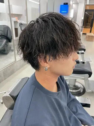 ショート カラー パーマ ヘアアレンジ メンズ 亀井隆汰/メンズ専門 パーマ特化美容師のヘアスタイル