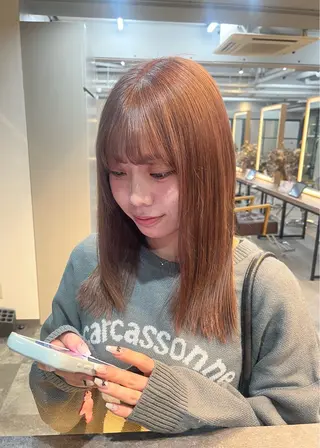 ミディアム 🎀ツヤ髪/レイヤー /ボブ/hana🎀のヘアスタイル