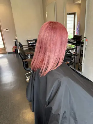 セミロング 髪質改善⚡️カラー 🍀武久 誠🍀のヘアスタイル