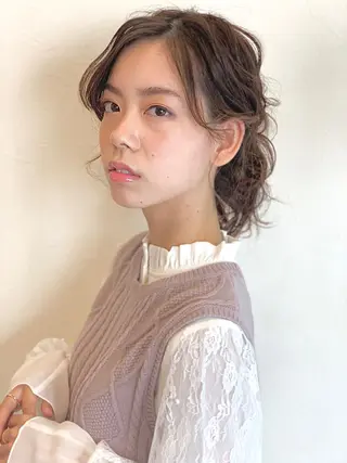 ミディアム ヘアアレンジ SHANTi 飯塚 ヘアセット/髪質改善のヘアスタイル