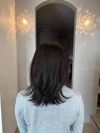 ミディアム 顔まわりレイヤー 🎀momoka🎀のヘアスタイル