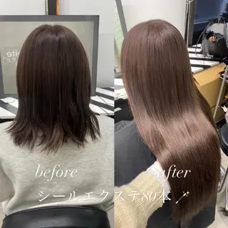 ロング 韓国風モテヘア 🇰🇷aki♡のヘアスタイル