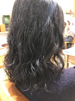 セミロング 暖色カラー🍊 ボブ🌿顔周りcutのヘアスタイル