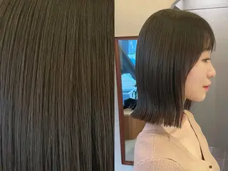 ショート カラー ボブ/縮毛矯正/レイ ヤー♡Natsukiのヘアスタイル
