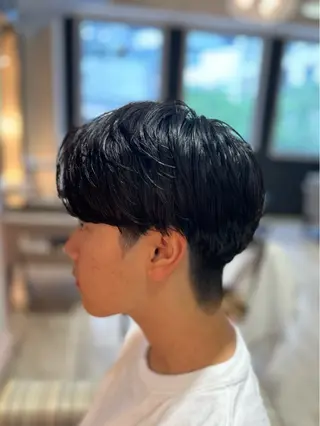 パーマ メンズ 梅田マンツーマン メンズ特化美容師のヘアスタイル
