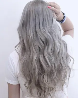 ロング カラー チビ編み込みエクステ シールEXどぅ〜すのヘアスタイル