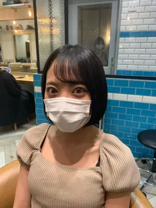 ショート カラー 新宿/韓国レイヤー 髪質改善カラー/角所のヘアスタイル