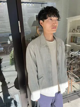 ショート パーマ 千葉 郁也のヘアスタイル