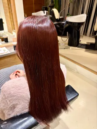 ミディアム カラー そー たろーのヘアスタイル