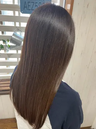 セミロング カラー 西川 敏夫のヘアスタイル