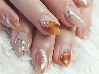 ネイル ネイルサロンAiri 長さ出し·シンプルのネイルデザイン