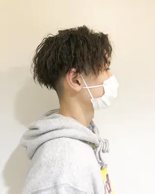 パーマ ヘアアレンジ メンズ ainico+所属・メンズ特化✂️栗原 侑也のヘアスタイル