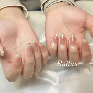 ネイル RAFFINE 月🦋🩵のネイルデザイン