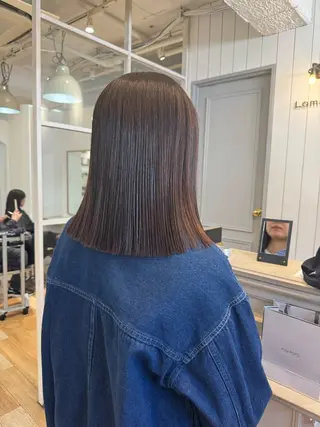 ミディアム カラー 艶カラー 🤍🫧/makoのヘアスタイル