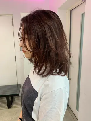 ミディアム 韓国風/髪質改善 赤み消し✨junkiのヘアスタイル