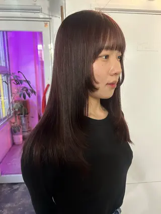 ロング 早野 心春のヘアスタイル
