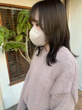 ミディアム ヘアアレンジ 中津/柔らかカラー/ ナガオ　イズミのヘアスタイル