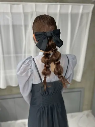 ヘアアレンジ ️💜akari💜 ハイトーン/レイヤーのヘアスタイル