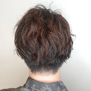 メンズ カラー パーマ ヘアアレンジ ブリーチ/ヘアケア/ 艶髪/イギチハルのヘアスタイル