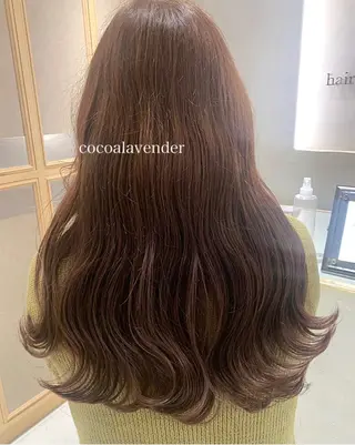 カラー ラベンダー/レイヤー スタイル🤎mamiのヘアスタイル