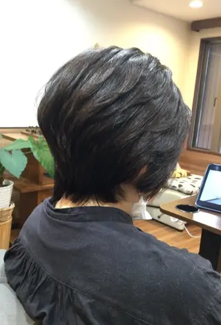 ショート カラー Annon プライベートサロンのヘアスタイル