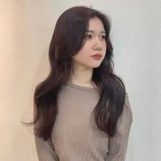 ロング カラー カットモデル୨୧大阪 梅田タカシマリナ♡のヘアスタイル