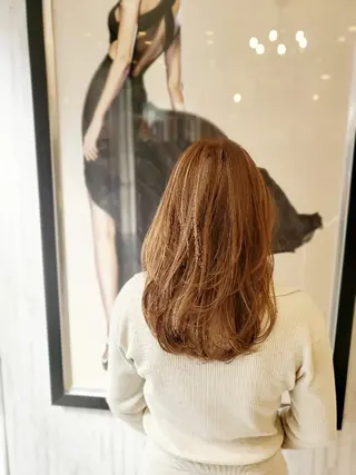 セミロング カラー EARTH 池田　雄太のヘアスタイル