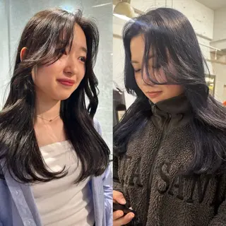 ロング パーマ 酸性ストレート 🤍🎀honokaのヘアスタイル