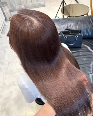 ロング カラー ANKH CROSS 🦋mako🦋のヘアスタイル