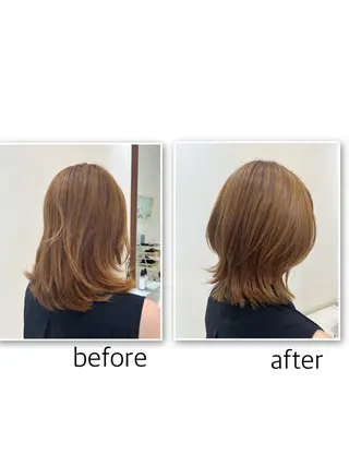 ミディアム ツヅキ マスミのヘアスタイル