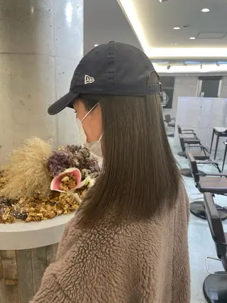 ミディアム ♡似合わせハイトーン ♡maiのヘアスタイル