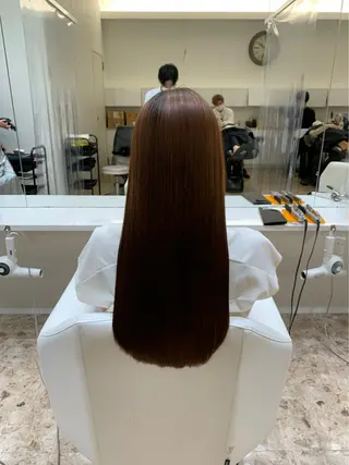 ロング 京都レイヤーカット/ 縮毛矯正/羽柴りくのヘアスタイル