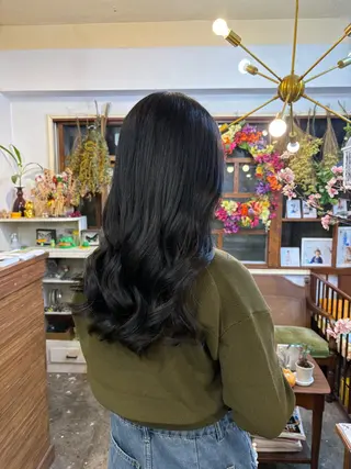 ロング カラー JuJu (orange)のマツエク・マツパデザイン