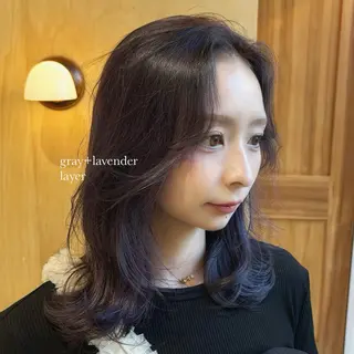 ミディアム カラー 🌈艶ハイトーン🌈 心を込めます🤝涼介のヘアスタイル