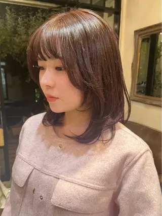 ミディアム カラー rise /メンズカットのヘアスタイル