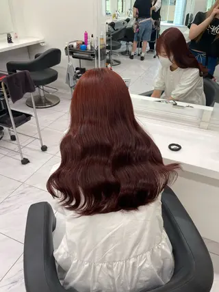 ロング カラー ヘアアレンジ 💗横浜美容室 💗HARUNAのヘアスタイル