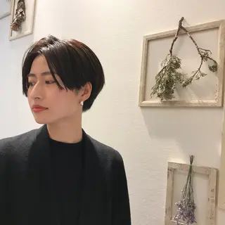 ショート カラー HARUNA🤍 大人ショートヘアのヘアスタイル
