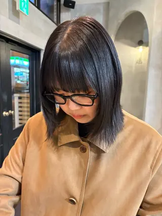 ミディアム 柴田 美育のヘアスタイル