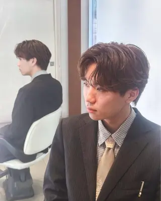 ショート メンズ 似合わせパーマ🔥 河浪  大智のヘアスタイル