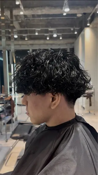 ショート パーマ 似合わせパーマ🔥 河浪 大智のヘアスタイル