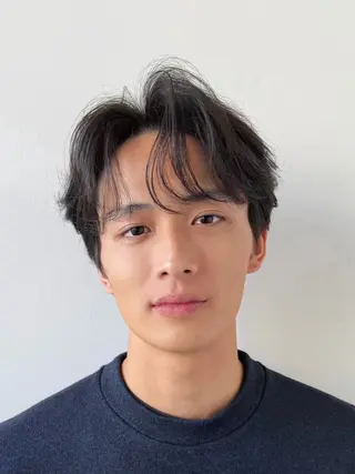 ミディアム パーマ メンズ メンズパーマ/ メンズカット/平木のヘアスタイル